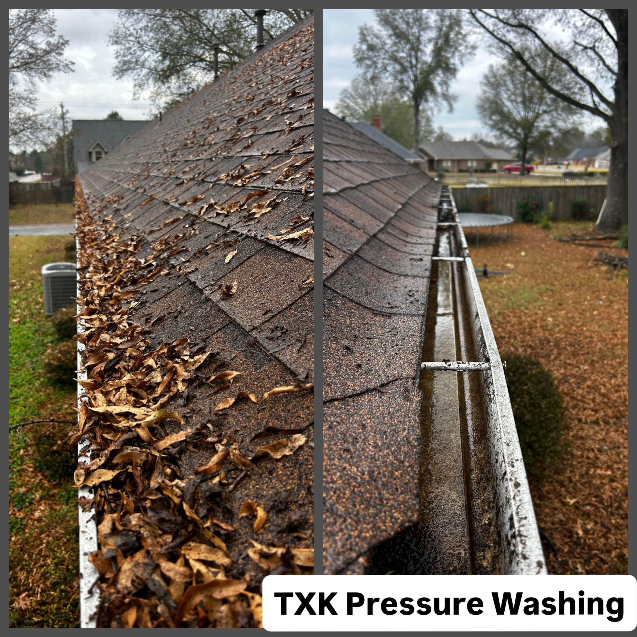 Gutter cleaning in Conway, AR by TXK Pressure Washing